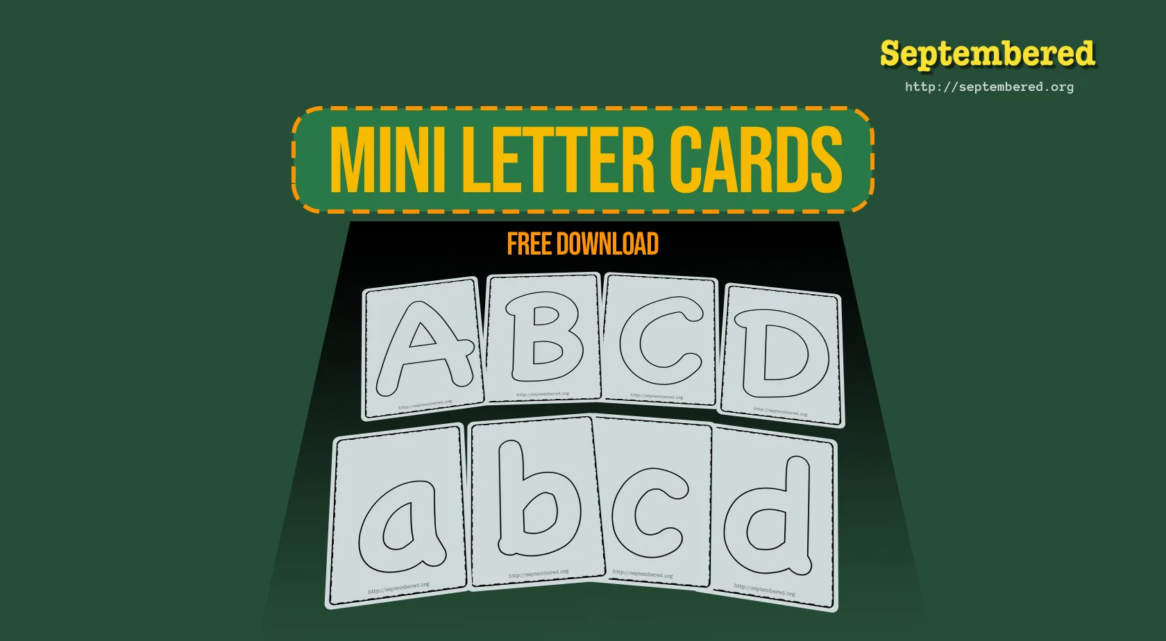 Mini Letter Cards for Early Learning